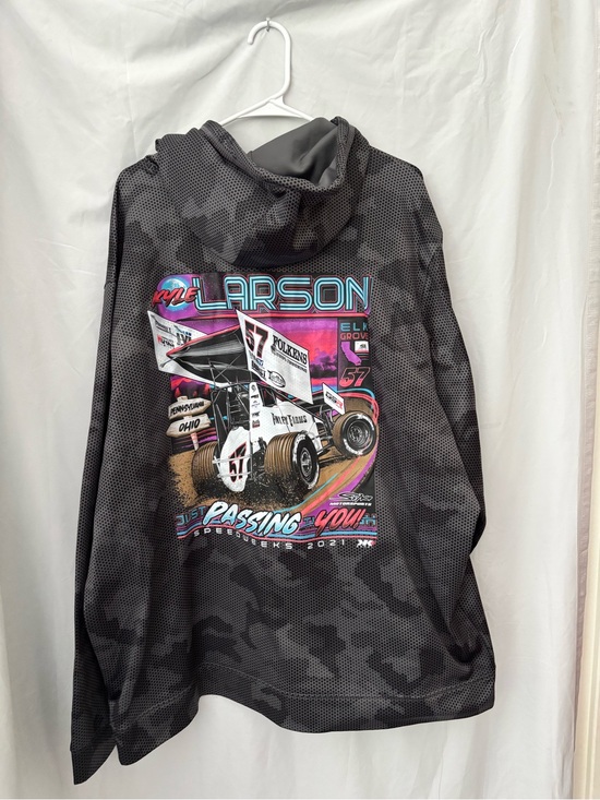 Sport-Tek Other - Kyle Larson "Just Passing You" Speedweeks 2021 Camo Hoodie